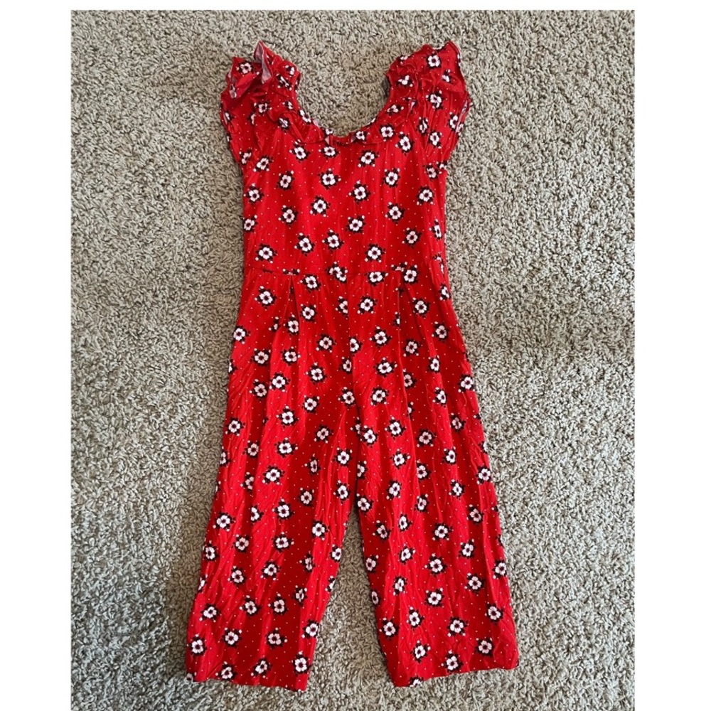 Red Janie and Jack Romper